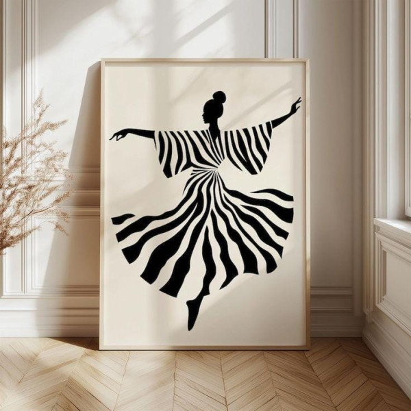 Dancing woman Frame Art