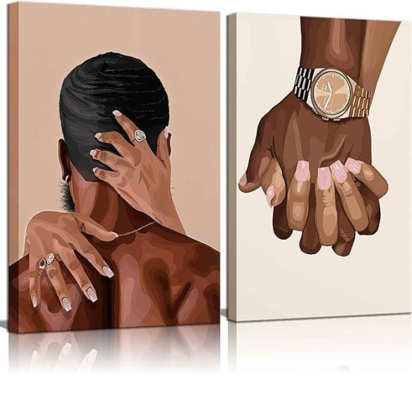 2 pcs Couple kissing Frame