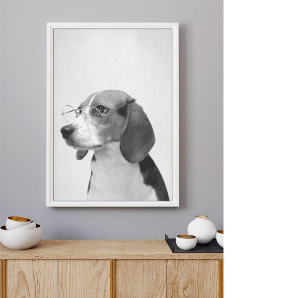 Dog with glasses Dog lovers frame