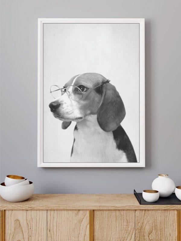 Dog with glasses Dog lovers frame