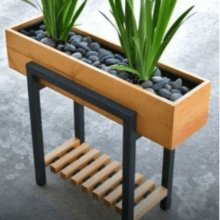 Rectangular flower vase