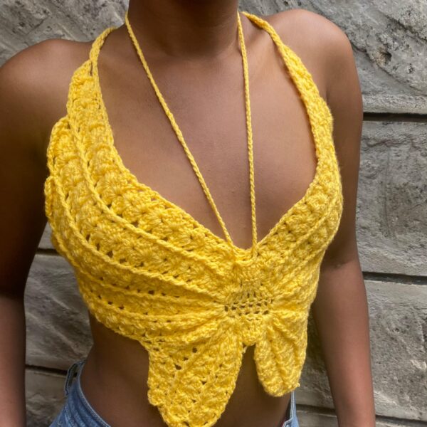 Free butterfly croptop