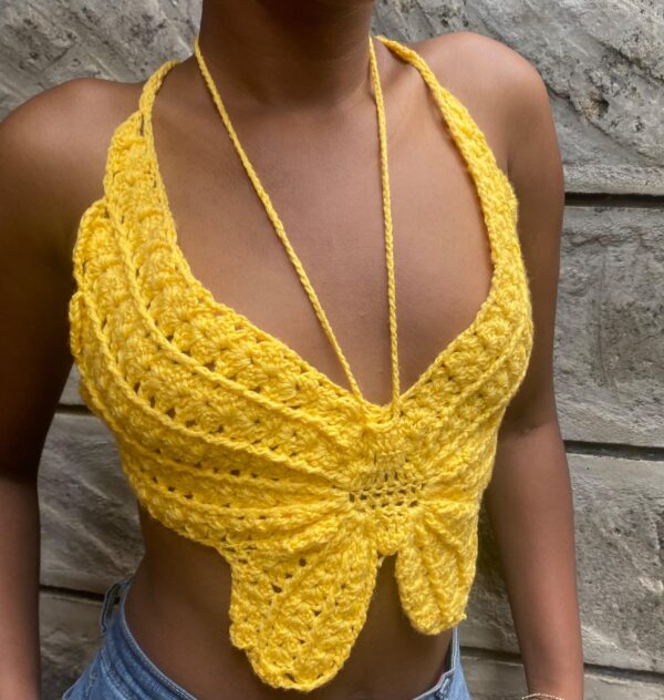 Free butterfly croptop