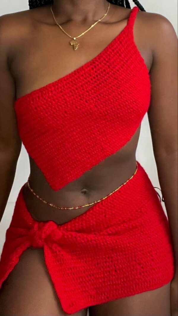 2pcs style icon crotchet.