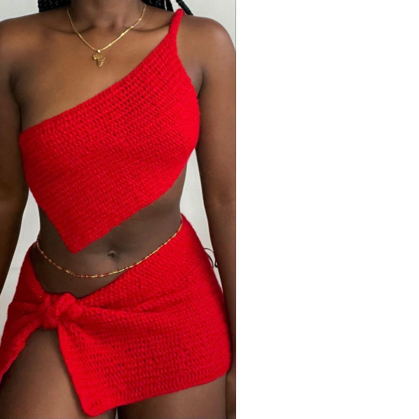 2pcs style icon crotchet.