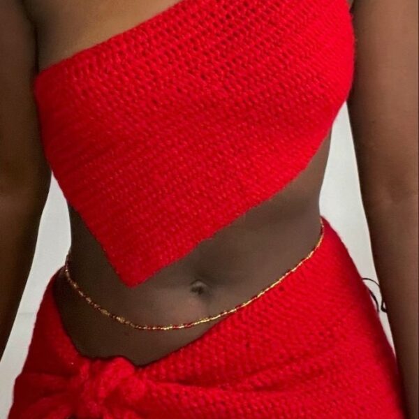 2pcs style icon crotchet.