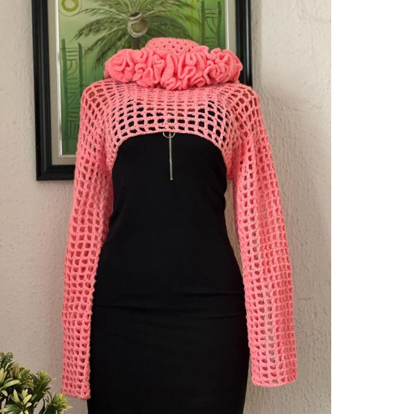 Spring neck + Net crotchet