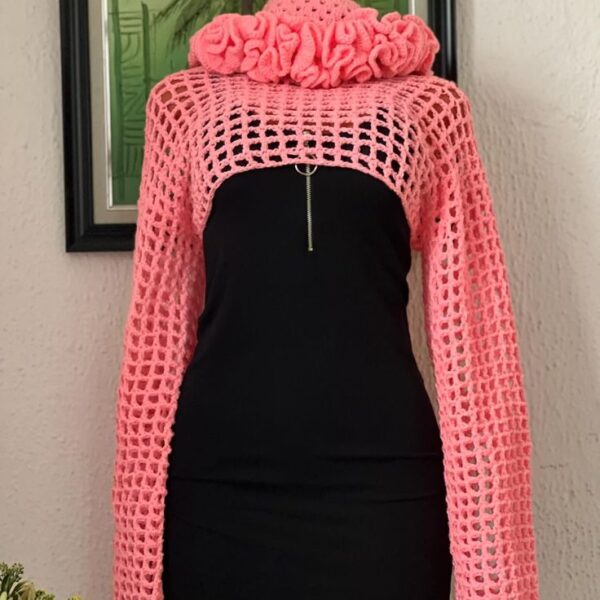 Spring neck + Net crotchet