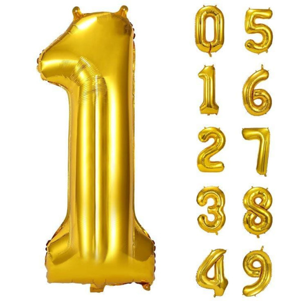 large foil numbers- all numbers