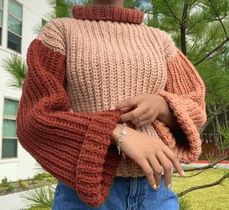 Neck sweater