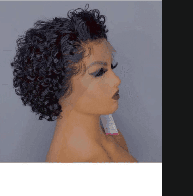 Curly short wig