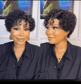 Curly lace wig