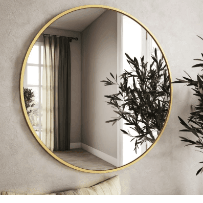 Round Bedroom mirror