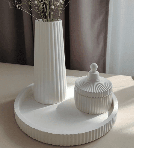 3pcsvase +Tray + Dish - Luxury!