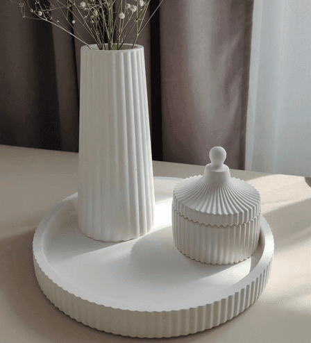 3pcsvase +Tray + Dish - Luxury!