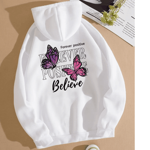 Butterfly words hoodie