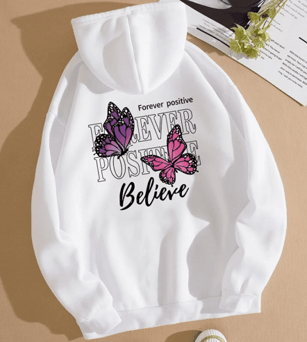 Butterfly words hoodie