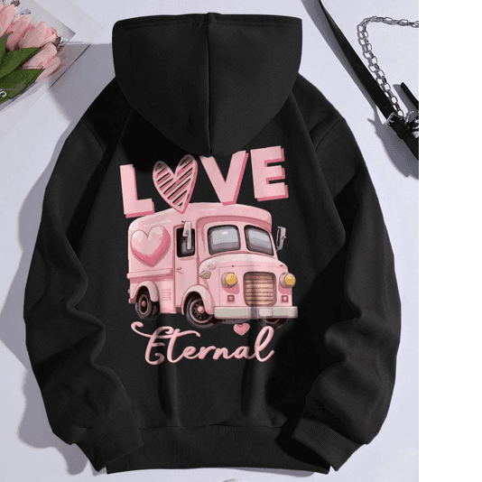 Bus print hoodie