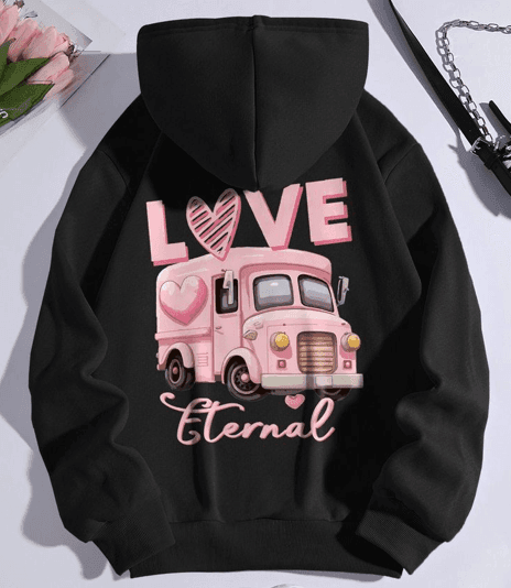 Bus print hoodie