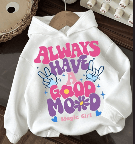 Magic girl print hoodie