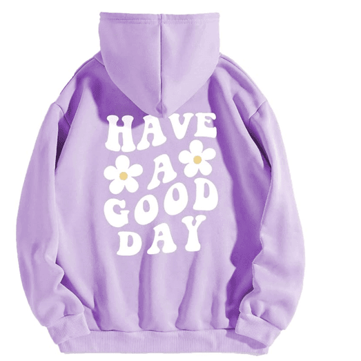 Goodday print hoodie