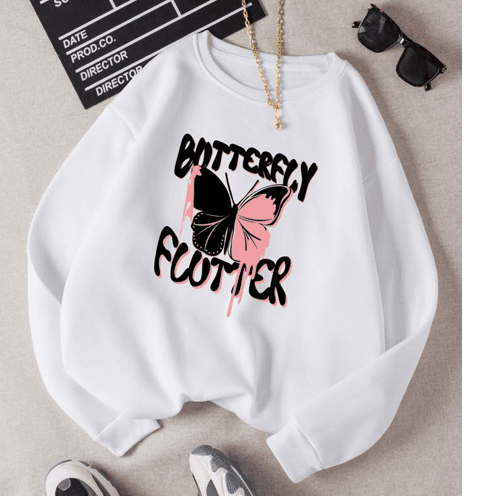 Flutter print Sweatshirt