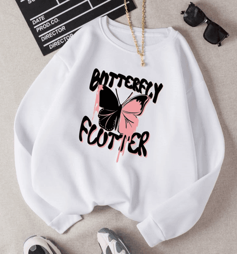 Flutter print Sweatshirt