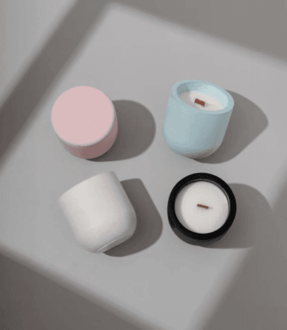 2pcs Aromatherapy Candles +re-usedish