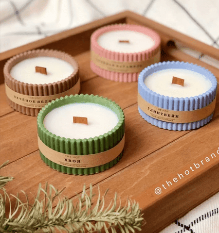 1pcs Aromatherapy Candles +re-usedish