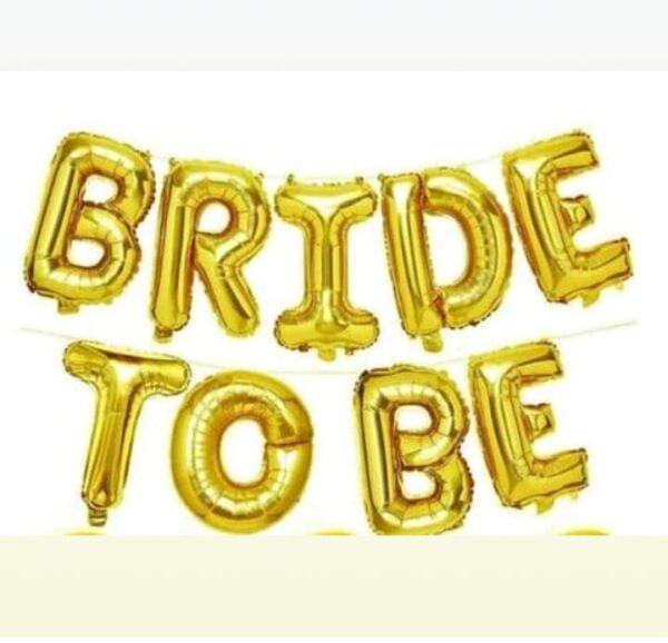 bride to be -foil numbers