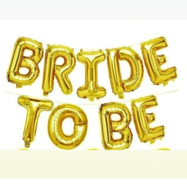 bride to be -foil numbers