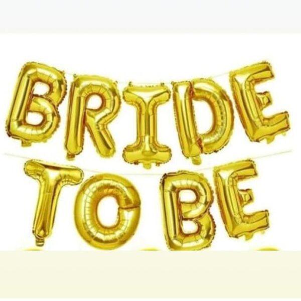 bride to be -foil numbers