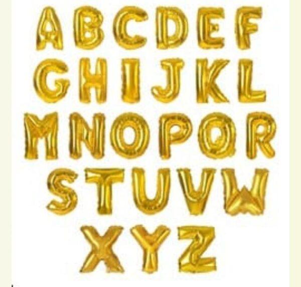 Large foil letters A-Z