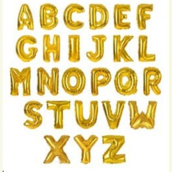 Large foil letters A-Z