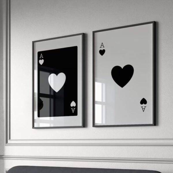 2pcs card lovers frame