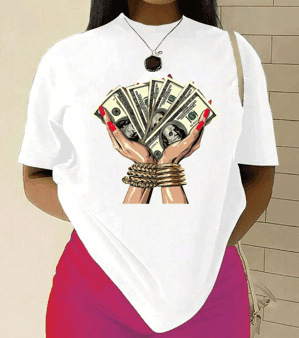 Dollar girl tshirt print