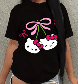 Berry lady print tshirt