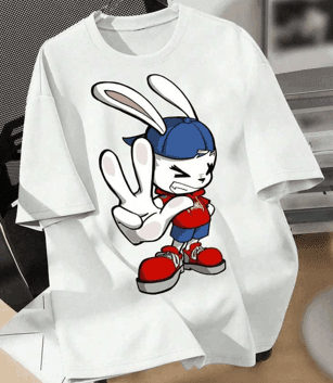 Unisex cartoon print tshirts