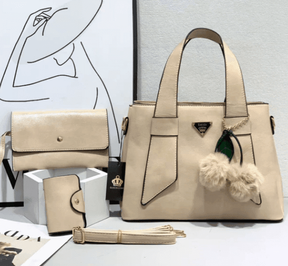 2pcs lady handbag +adventure cap