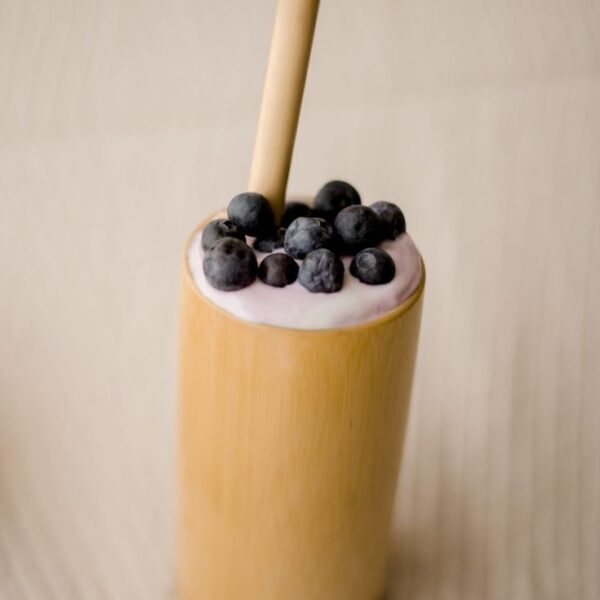 2pcs Durable Bamboo Mug +straw