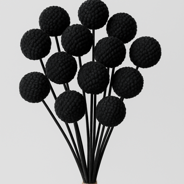 5pcs Artificial Craspedia flowers
